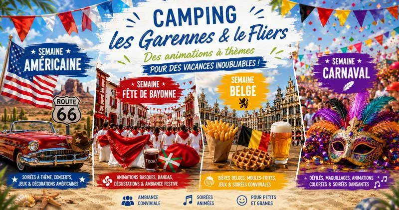 Camping Caravaning Les Garennes & Domaine Le Fliers in Rang-du-Fliers