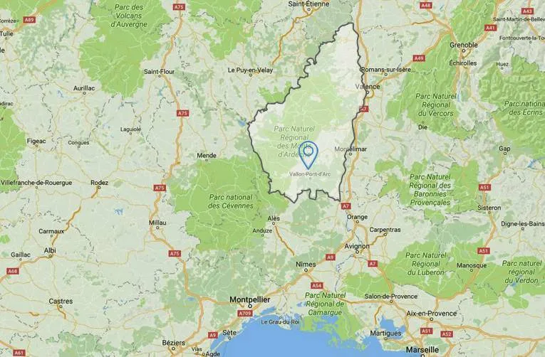 Camping La Digue in Chauzon
