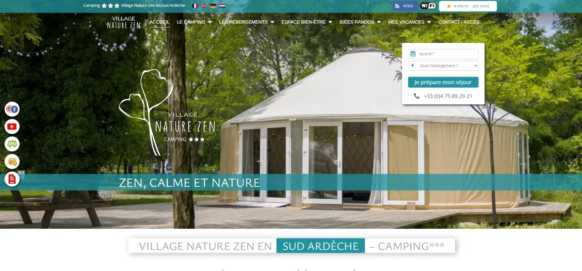 Camping La Turelure in Uzer