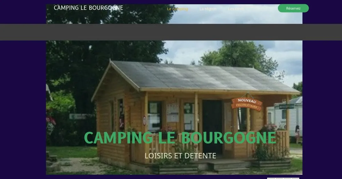 Camping Le Bourgogne in Villeneuve-sur-Yonne