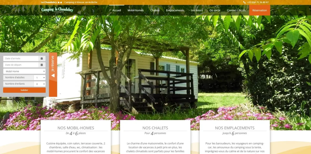 Camping Le Chaudebry — Vinezac