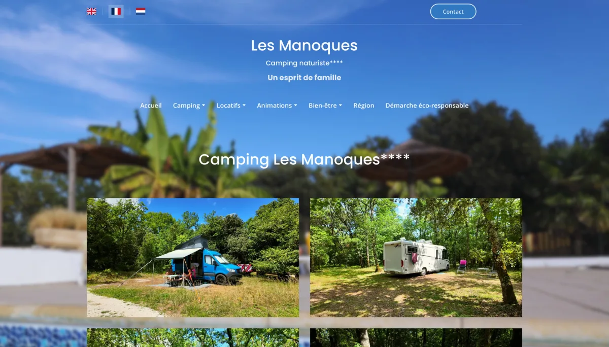 Camping Les Manoques in Valeilles