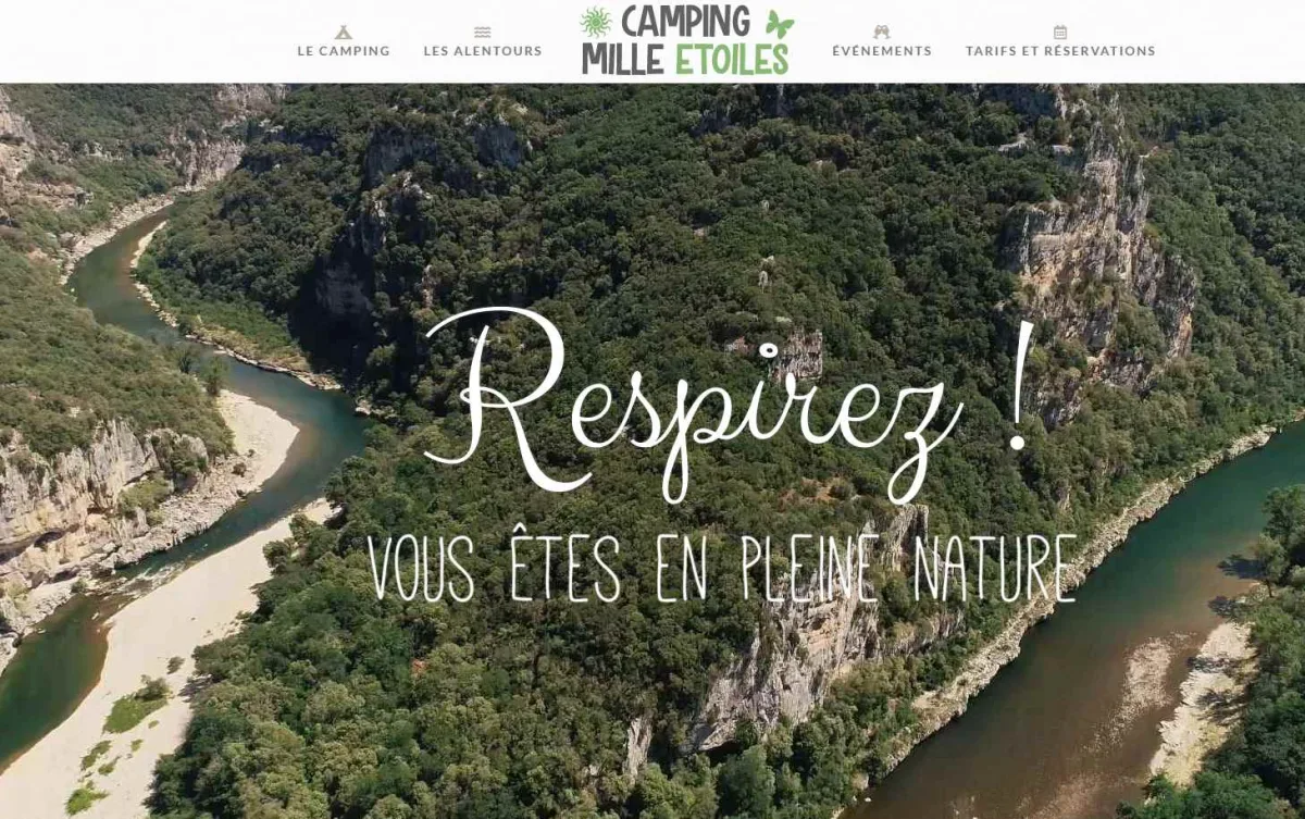Camping Mille Étoiles in Labastide-de-Virac