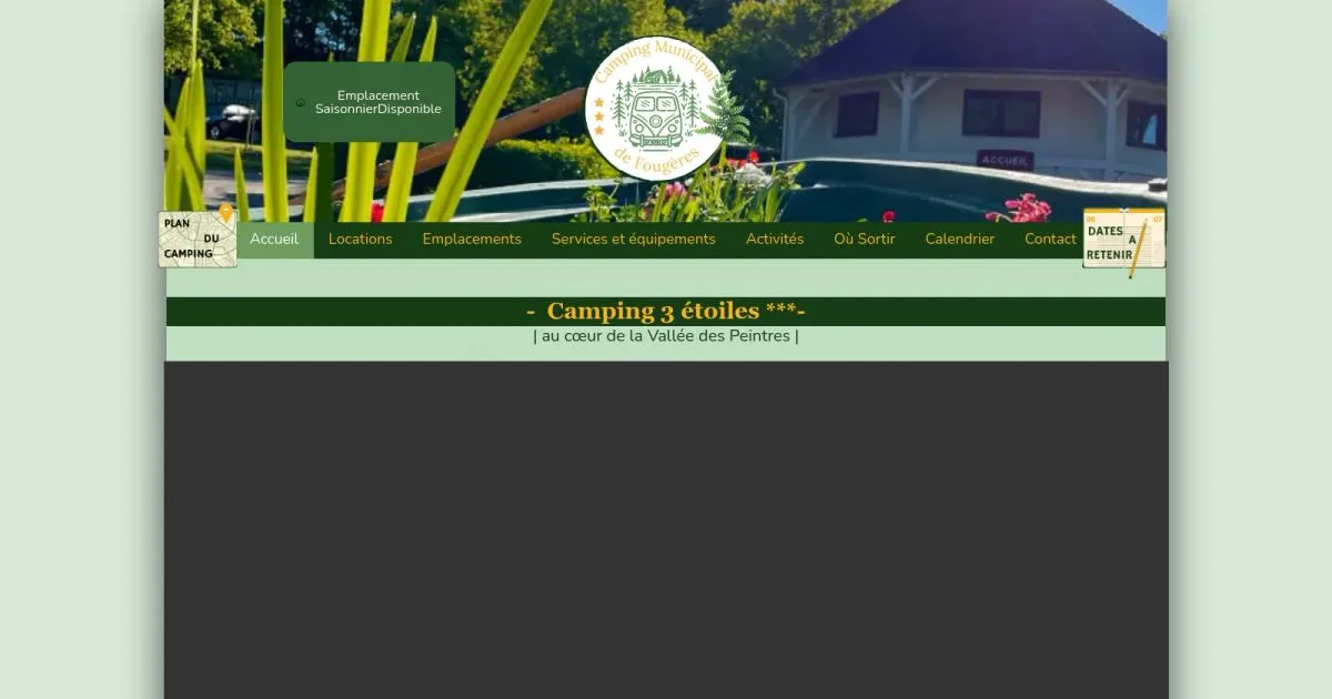 Camping Municipal De Fougères in Saint-Plantaire