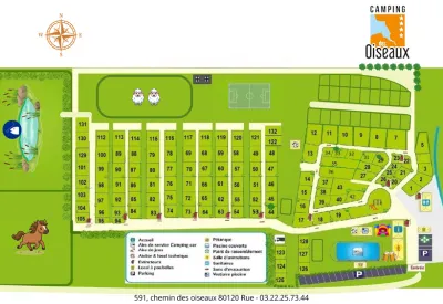 Camping Des Oiseaux in Rue