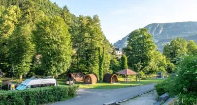 Camping Du Martinet Saint-Claude in Villard-Saint-Sauveur