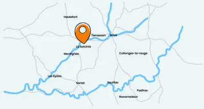 Camping La Salvinie in Terrasson-Lavilledieu