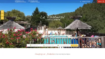 Camping Le Pastural in Ucel