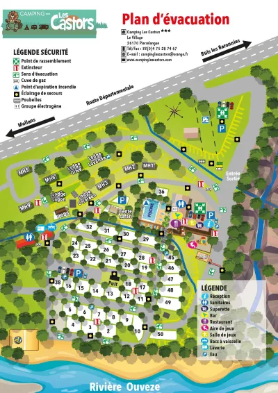 Camping Les Castors in Pierrelongue