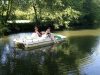 rivière le Loing bordant le camping