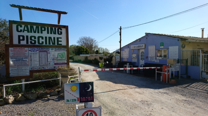 entrée du camping